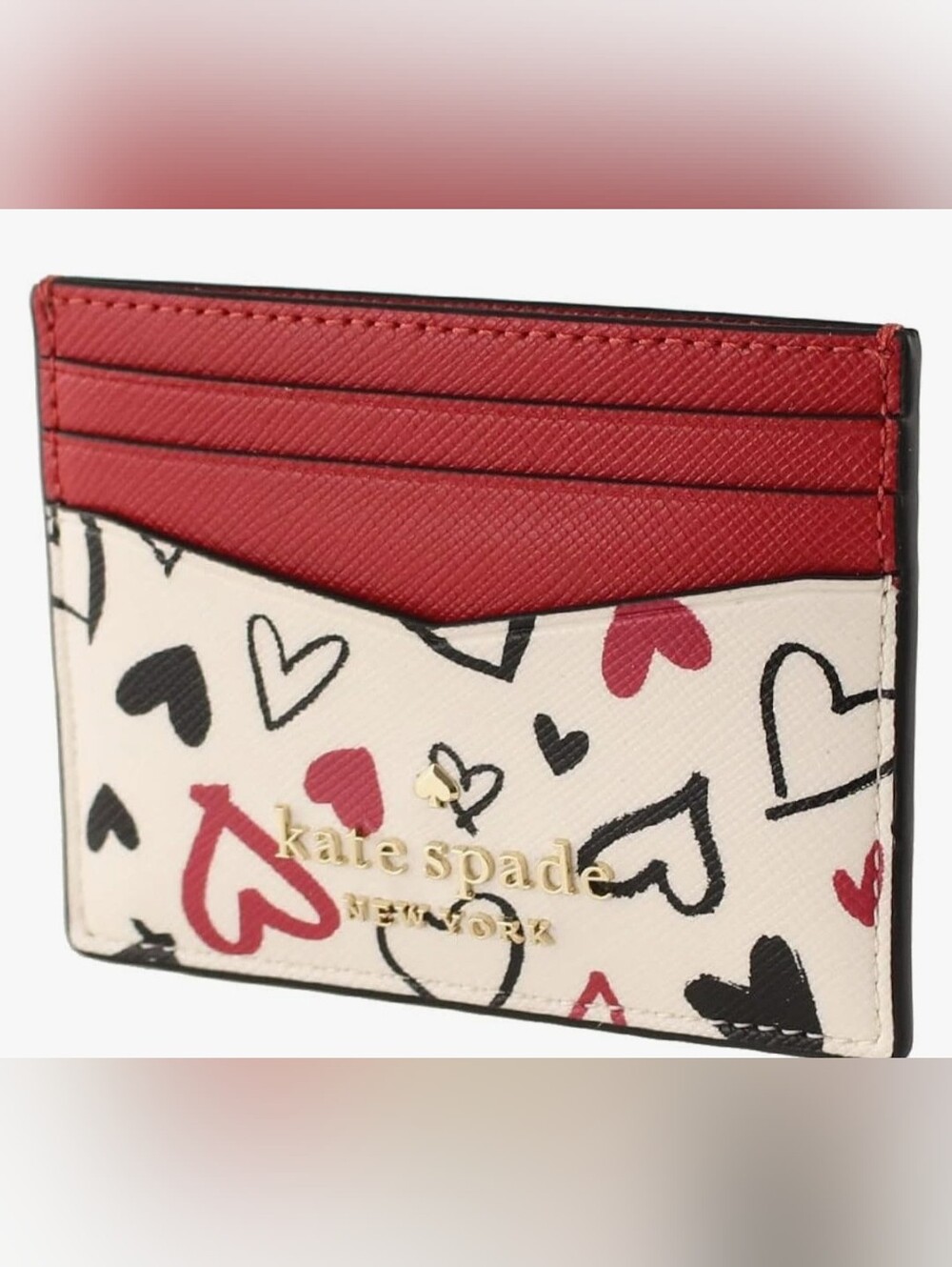 NIB Kate Spade Staci Small Heart Card Holder - Picture 3 of 5